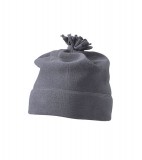 Czapka MB7946 Microfleece Cap with Pompon - 7946_anthracite_MB Anthracite