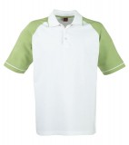 Koszulki Polo US 3108133 Polo Sydney Reglan - 3108133_biały_zielony_US Biały / Zielony