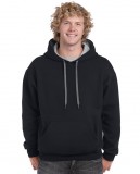 Bluza Heavy Blend Contrast Hooded Adult GILDAN 185C00 - Gildan_185C00_02 Black / Sport grey