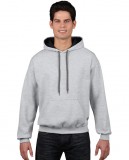 Bluza Heavy Blend Contrast Hooded Adult GILDAN 185C00 - Gildan_185C00_07 Sport grey / Black