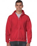 Bluza Heavy Blend Full Zip Hooded Adult GILDAN 18600 - Gildan_18600_13 Red