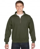 Bluza Heavy Blend Classic Fit 1/4 Zip Adult GILDAN 18800 - Gildan_18800_05 Moss