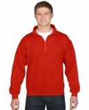 Bluza Heavy Blend Classic Fit 1/4 Zip Adult GILDAN 18800 - Gildan_18800_08 Red