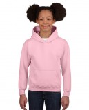 Bluza Heavy Blend Hooded Youth GILDAN B18500 - Gildan_B18500_09 Light pink