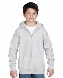 Bluza Heavy Blend Hooded Full Zip Youth GILDAN B1860 - Gildan_B18600_09 White