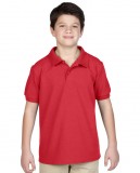 Koszulka Polo DryBlend Pique Youth GILDAN B94800 - Gildan_B94800_08 Red