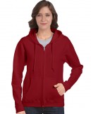 Bluza Heavy Blend Full Zip Hooded Ladies GILDAN L18600 - Gildan_L18600_03 Cardinal red