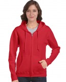 Bluza Heavy Blend Full Zip Hooded Ladies GILDAN L18600 - Gildan_L18600_05 Red