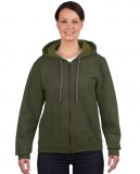 Bluza Heavy Blent Vintage Classic Full Zip Ladies GILDAN L18700 - Gildan_L18700_05 Moss