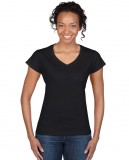 Koszulka Softstyle V-Neck Ladies GILDAN L64V00 - Gildan_L64V00_02 Black