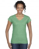 Koszulka Softstyle V-Neck Ladies GILDAN L64V00 - Gildan_L64V00_04 Heather irish green