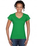 Koszulka Softstyle V-Neck Ladies GILDAN L64V00 - Gildan_L64V00_07 Irish green