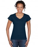 Koszulka Softstyle V-Neck Ladies GILDAN L64V00 - Gildan_L64V00_08 Navy