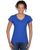 Koszulka Softstyle V-Neck Ladies GILDAN L64V00 - Gildan_L64V00_11 Royal blue