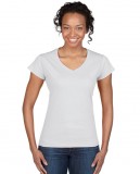 Koszulka Softstyle V-Neck Ladies GILDAN L64V00 - Gildan_L64V00_13 White