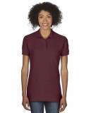 Koszulka Polo Premium Cotton Double Pique Ladies GILDAN L85800 - Gildan_L85800_06 Maroon