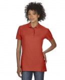 Koszulka Polo Premium Cotton Double Pique Ladies GILDAN L85800 - Gildan_L85800_09 Red