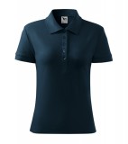  Koszulka Polo Damska  A 216 Cotton Heavy  - 216_02_A Granatowy