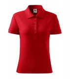  Koszulka Polo Damska  A 216 Cotton Heavy  - 216_07_A Czerwony