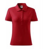 Koszulka Polo Damska A 213 Cotton  - 213_07_A Czerwony