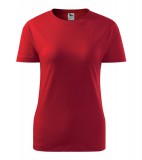 Koszulka Damska A 134 Basic  - 134_07_A Czerwony
