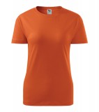 Koszulka Damska A 134 Basic  - 134_11_A Pomarańczowy