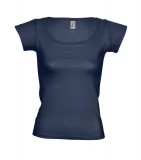 T-shirt Ladies S 11385 MELROSE 150 - 11385_french_navy_S Red